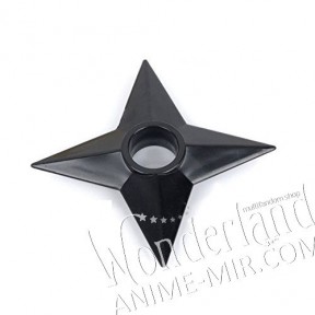 Сюрикен Наруто - черный пластиковый нож / Naruto Shuriken - Black plastic